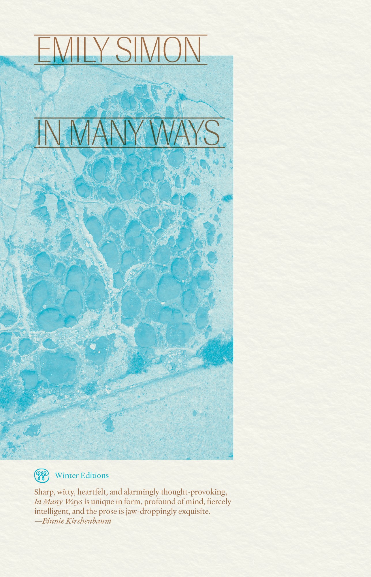 Emily Simon In Many Ways Bookcover