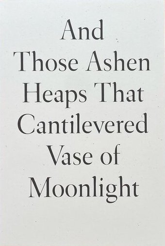 And Those Ashen Heaps That Cantilevered Vase of Moonlight Bookcover