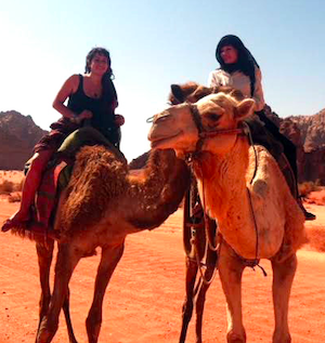 Students on camels