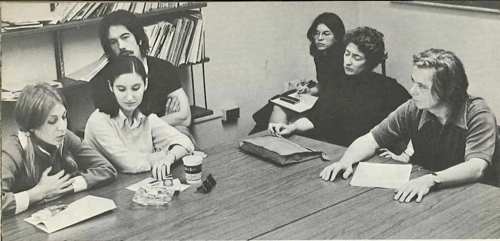 Students in a fiction seminar (1972-1973)