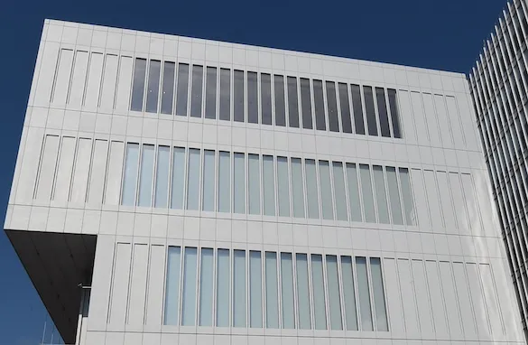 facade of a building with windows