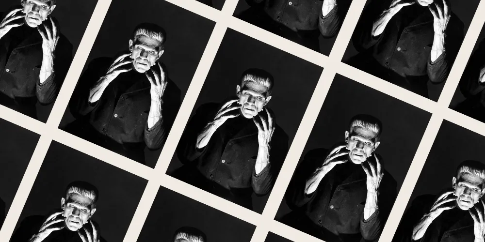 Boris Karloff as frankenstein