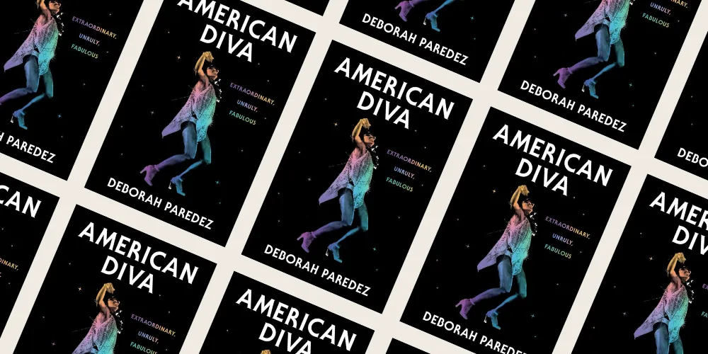 book cover of american diva with woman dancing