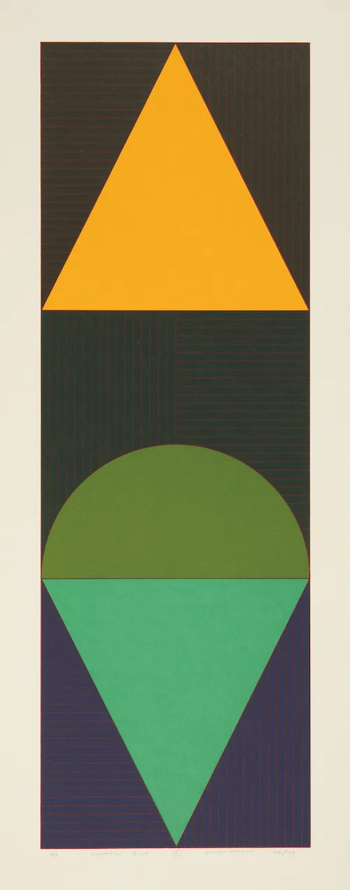 A piece of abstract artwork