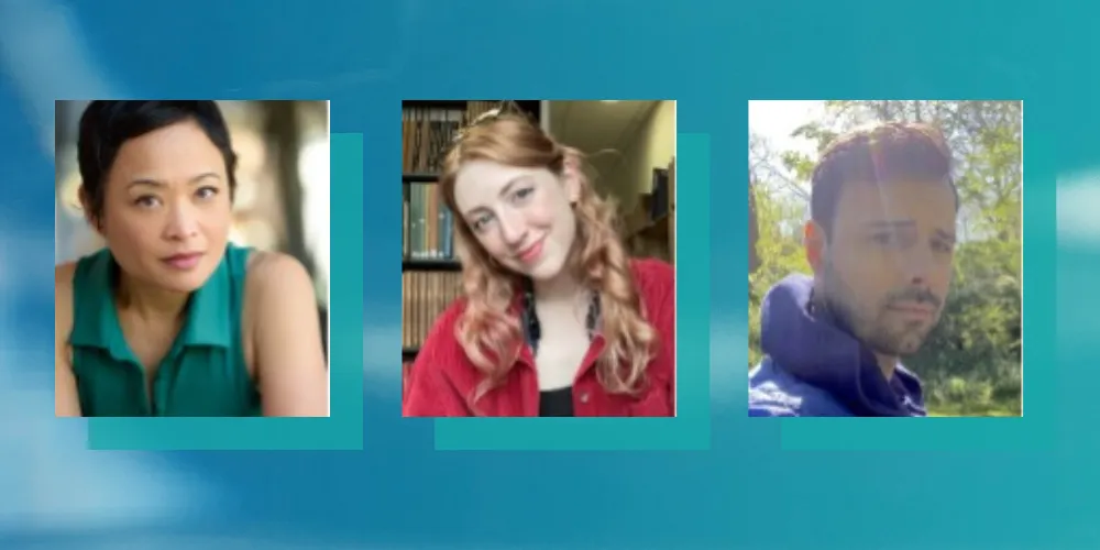 left to right: headshots of Rona Figueroa , Abby Melick, and Miles Strucker 