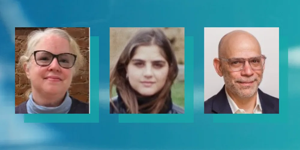 L to R: headshots of Susan Gelles, Camille Kit Jacobson, and Gordon Haber.