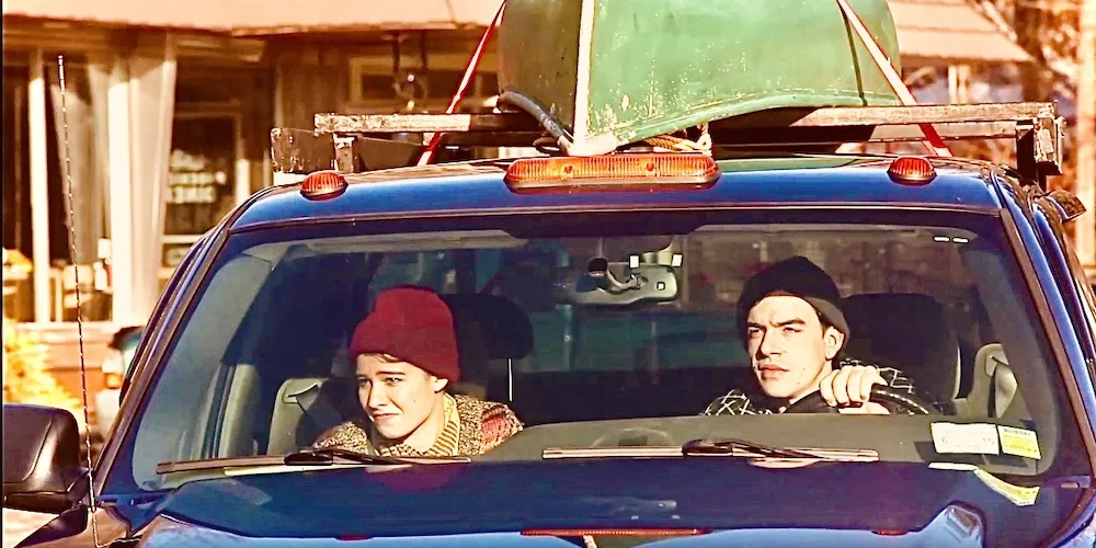 Two people in a car