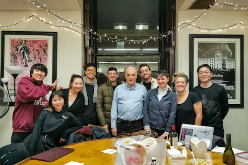 Dan Kleinman with students