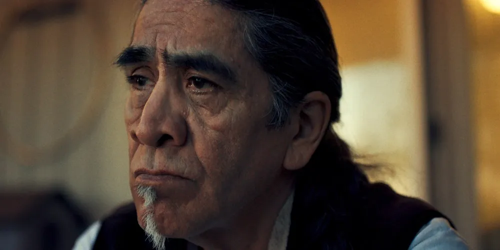 Man looks forlorn. 