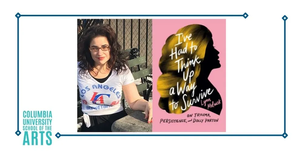 Headshot of Lynn Melnick and I've Had to Think Up a Way to Survive book cover