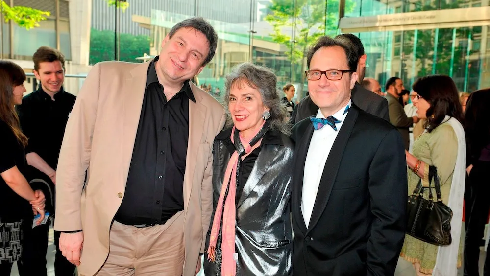 Left to right: Professors Richard Pena, Annette Insdorf and Ira Deutchman at the opening night of the 25th Anniversary Columbia University Film Festival, 2012. © Patrick McMullan