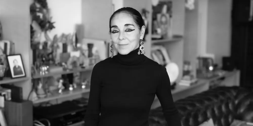 Photo of a woman in an art studio
