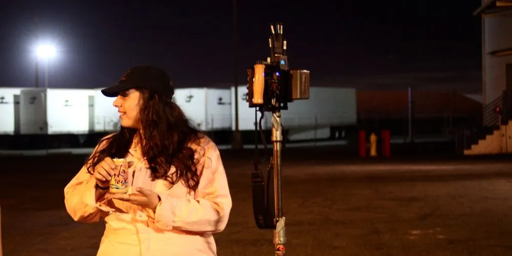 Charlotte Benbeniste on the set of 'Bye Bye Body'