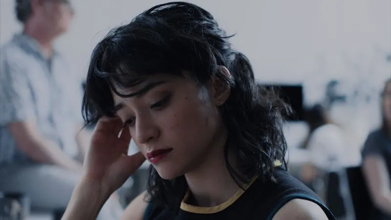 Young woman with black hair