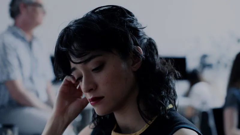 Close up of young female character