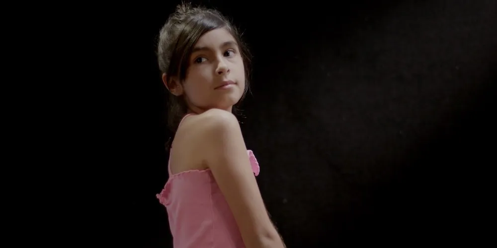 Young girl posing