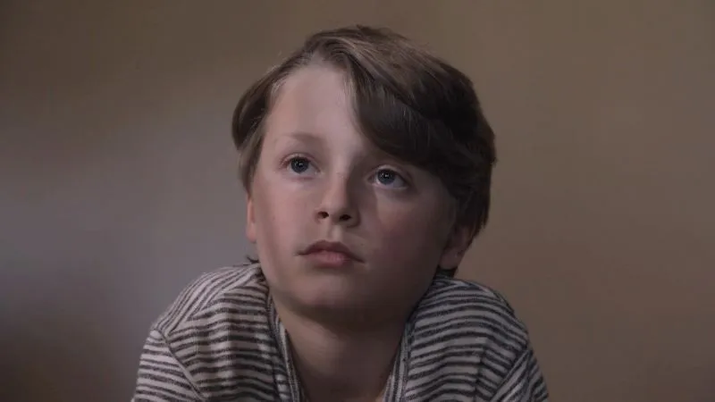 child looking up