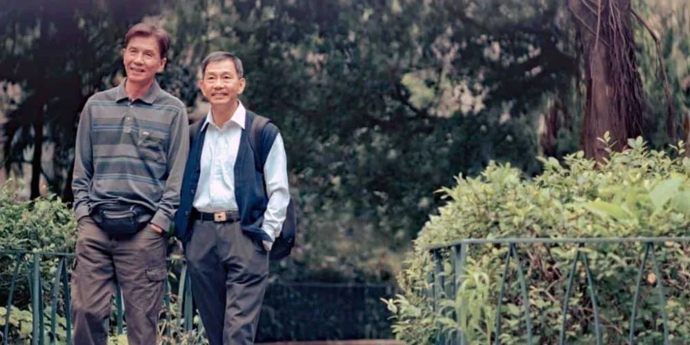 two men in a park