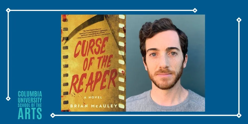 'Curse of the Reaper' cover; Brian McAuley headshot
