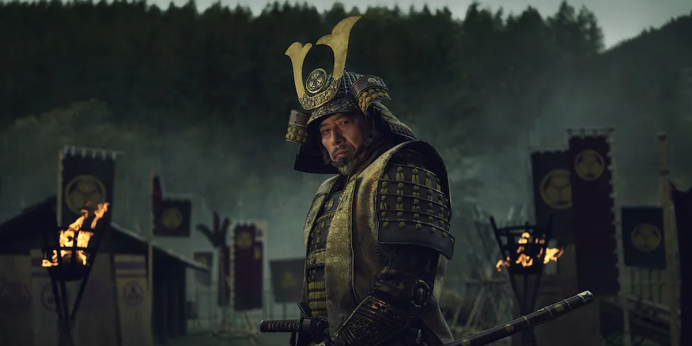 A man in samurai armor.
