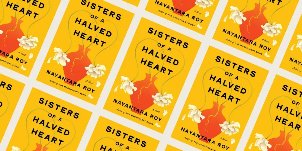 'Sisters of a Halved Heart' book cover. 