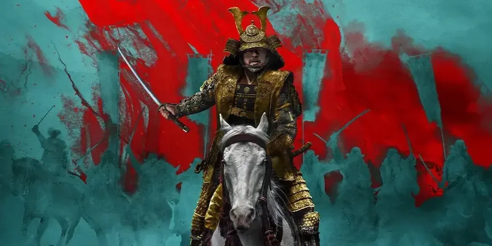 Promotional image from 'Shōgun,' man in armor on horseback