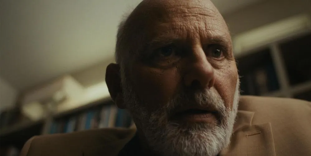 close-up of a man's face