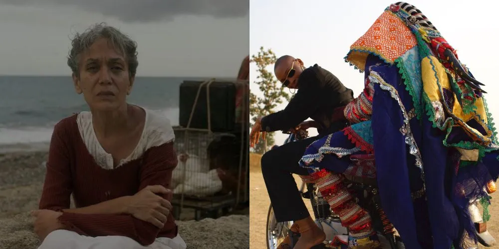 Stills from 'Tropicalia' (left) and 'Egungun' (right)