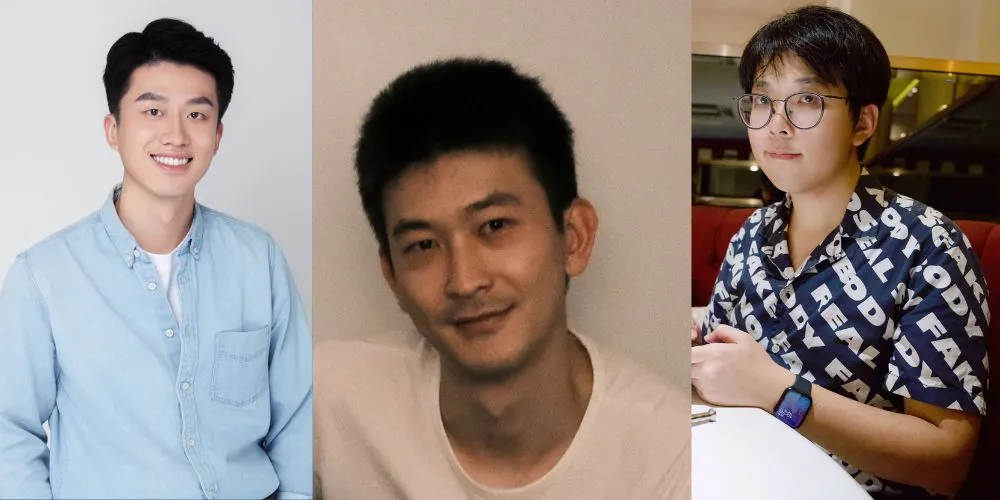 Left to right: Yiyang Hou ’17, Dennis (Yifei) Sun ’22, and Tinghao (Timothy) Zhou ’19