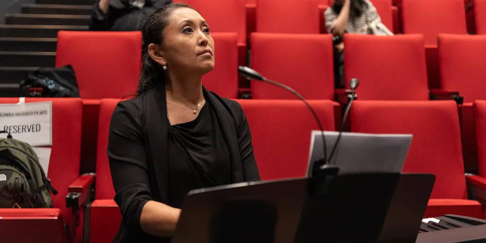 Makia Matsumura provides live piano accompaniment for 'Toy Film' 