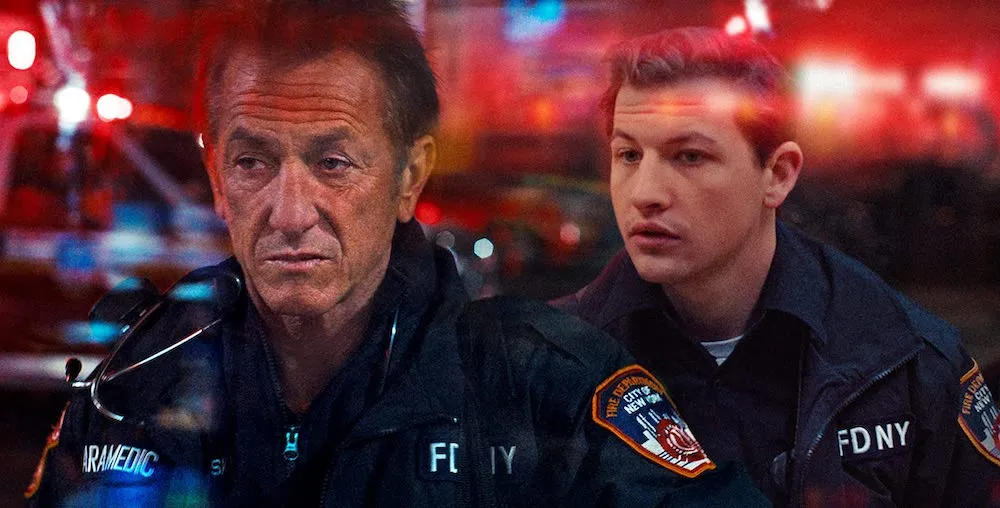 Sean Penn and Tye Sheridan for 'Black Flies,' Courtesy of Open Road Films
