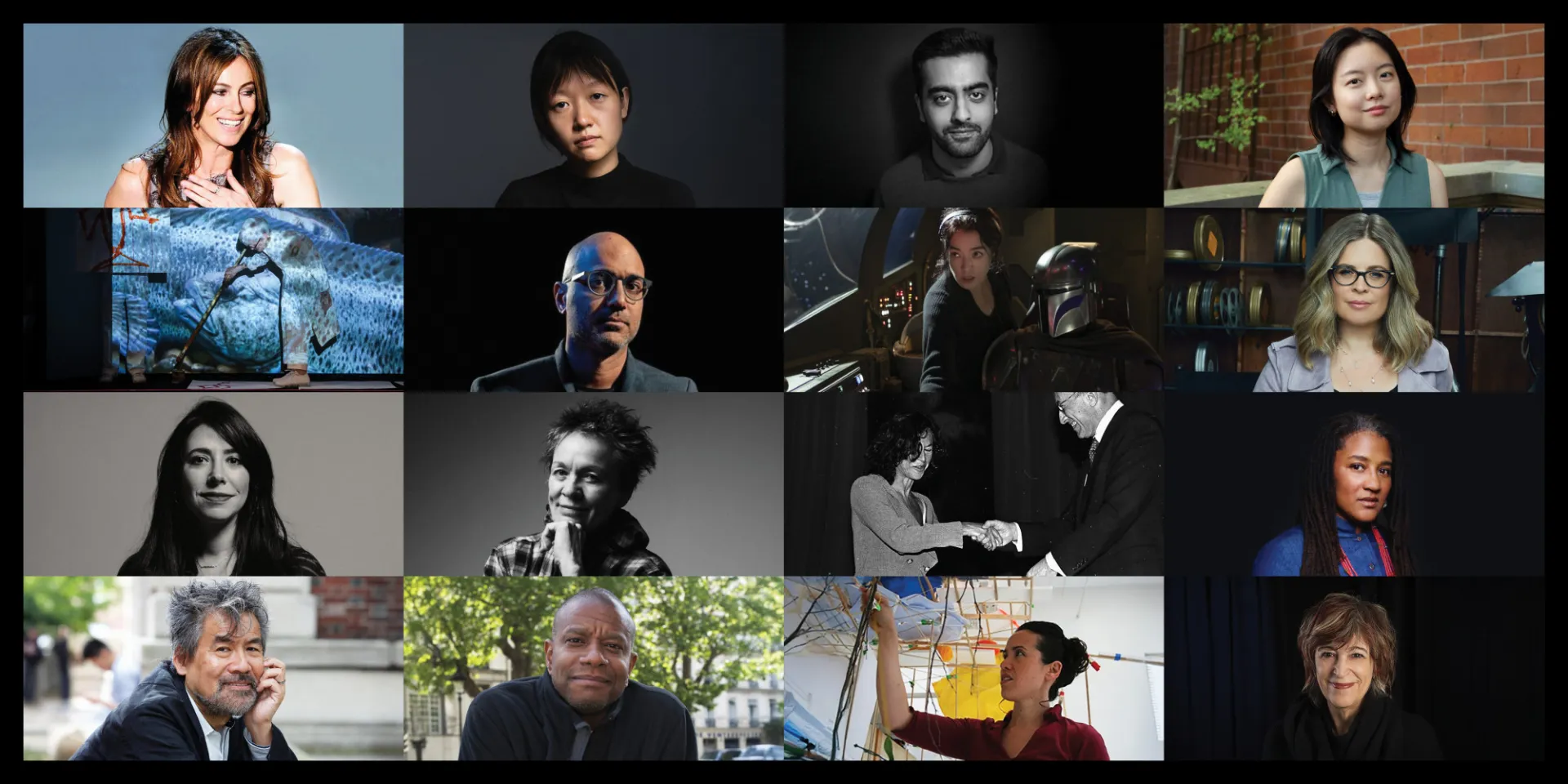Headshots of 15 Columbia Artists Who Made History