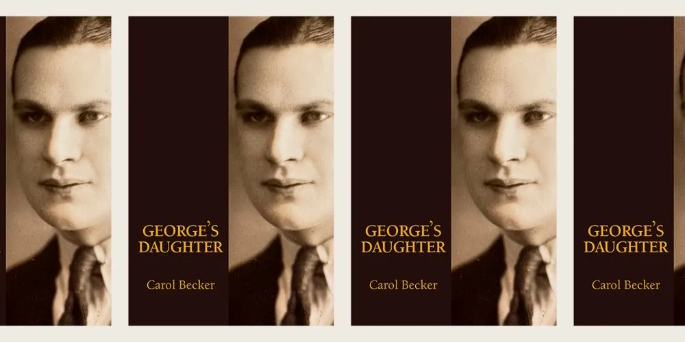 Book cover of "George's Daughter" with sepia photo of person. 