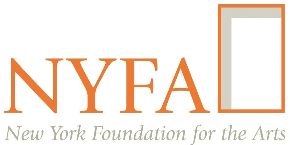 Logo consisting of orange letters "NYFA" next to a rectangle.