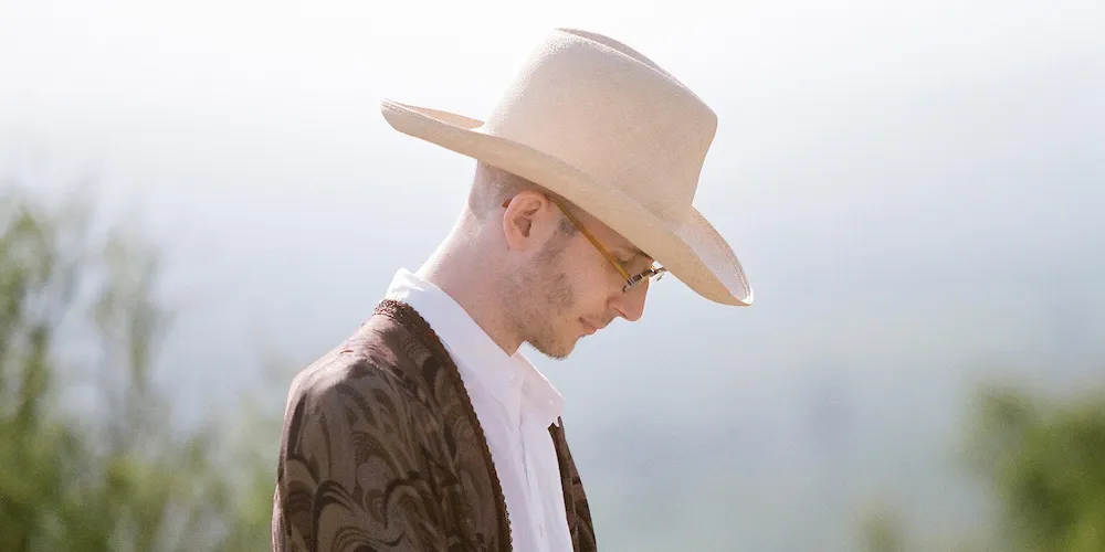 Max Ritvo in a cowboy hat