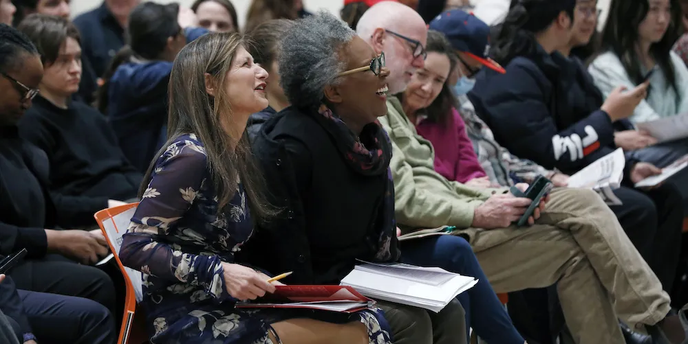 Dean Sarah Cole and Writing alum Claudia Rankine 