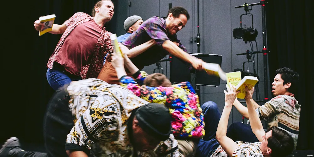 Production still from 'figaro/faggots' by Theatre student Kevin Carillo. Photography credit: Neesmith Onzeur 