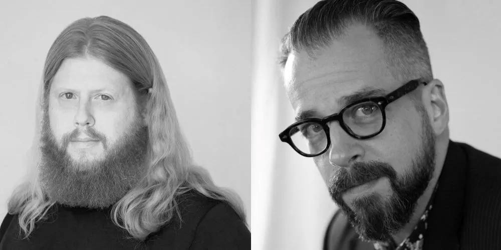 two black and white headshots 