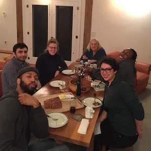 People around a dinner table