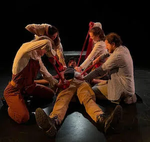 A group of people on stage