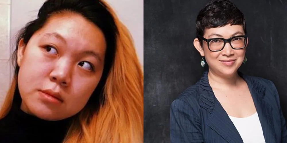 Left to right: Annie Jin Wang '20 and Nana Dakin '18