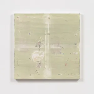 Abby Robinson, 'Remnants,' (36" x 36," acrylic and paper on canvas, 2023). Photography credit Pierre Le Hors. Courtesy the artist and Tilton Gallery, New York