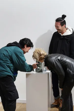 Calvin Kim, 'Waiting Tree' (ceramics and chain, 2022) Courtesy of artist and Subtitled NYC