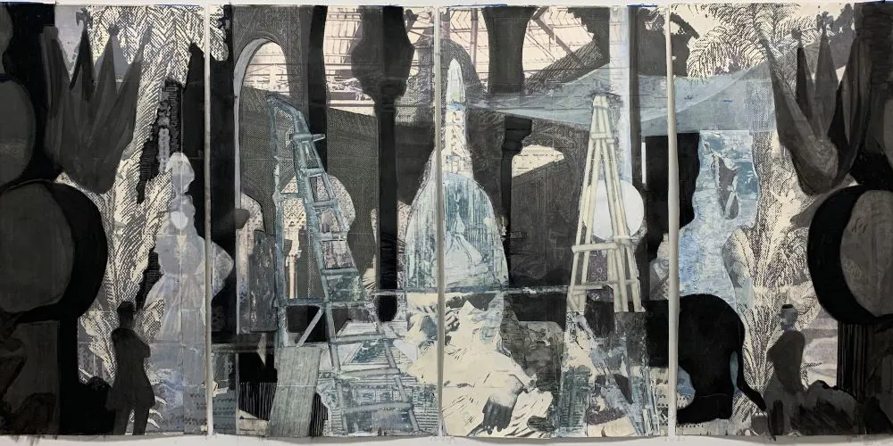 'The Pavilion' by Baris Gokturk featured in Butler Library, courtesy of the artist
