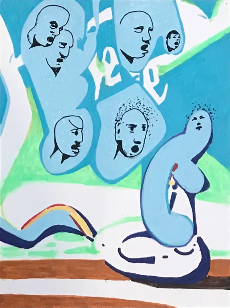 Visual art from 'Works on Paper' by Mentor David Humphrey
