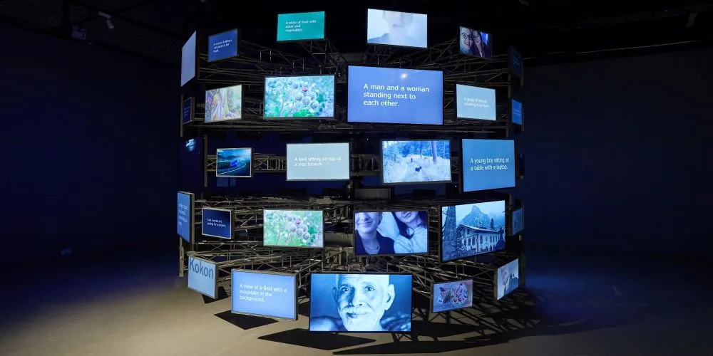 'Gisele and the Cinopticon,' 2004. Installation view, Chronus Art Center
