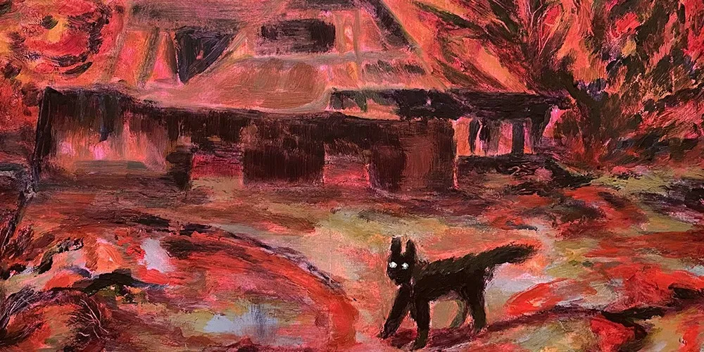 'Dog at Night' by Erica Mao