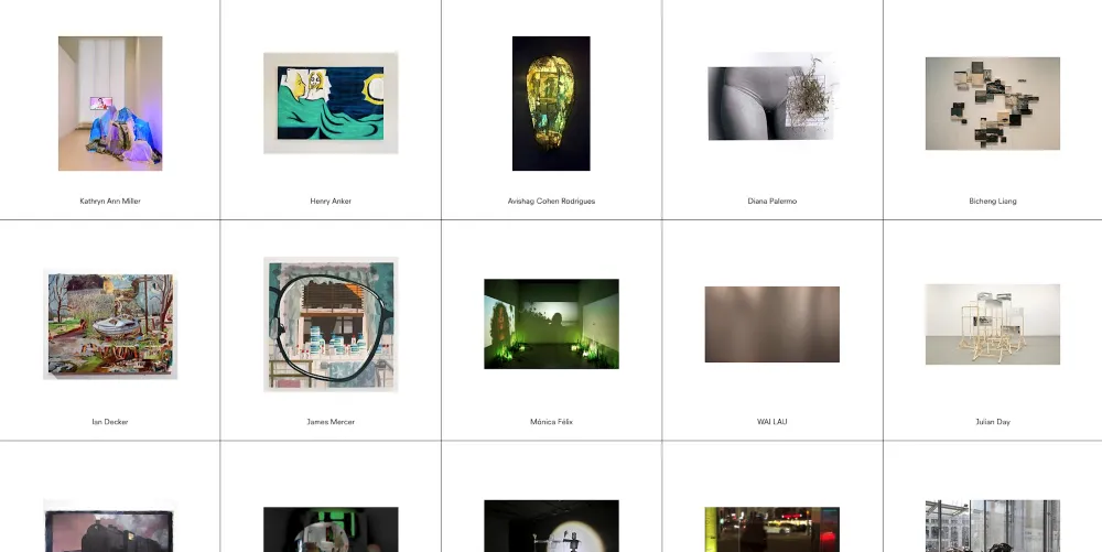 Collage of visual arts students' work