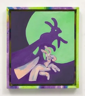 Nora Griffin '11, 'Shadow Puppets (rabbit),' painting