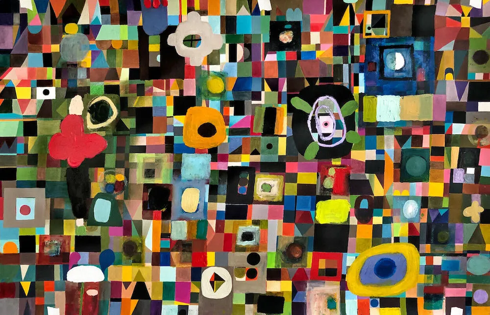 Ralph Lemon, 'Untitled,' 2021. (Oil and acrylic on paper, 26 × 40 in. Image courtesy the artist)